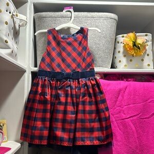 Cat & Jack Girls Red and Blue Dress Size 3T